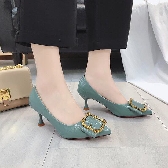 经典经典方扣工作鞋单鞋女鞋产品图