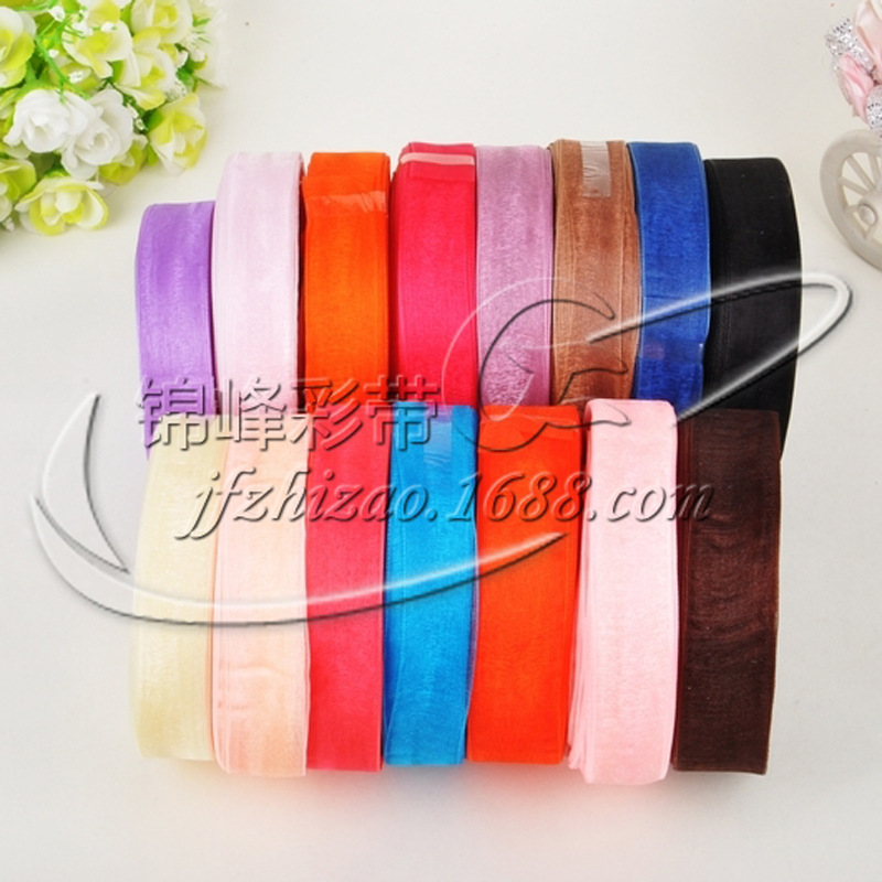 现货供应 2cm雪纱带 优质尼龙纱 多种规格 DIY手工发饰材料