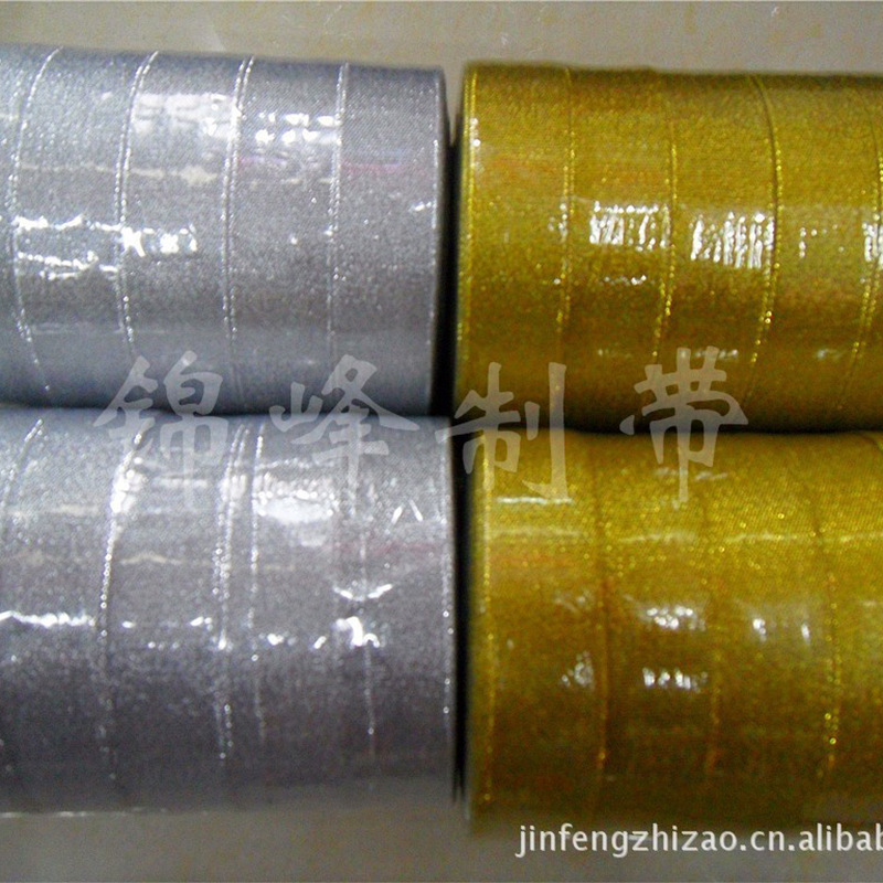 Supply Spot Snow Gauze Ribbon Ribbon Ribbed Belt Gold And Silver Onion Belt Manufacturers Wholesale Specification drawing