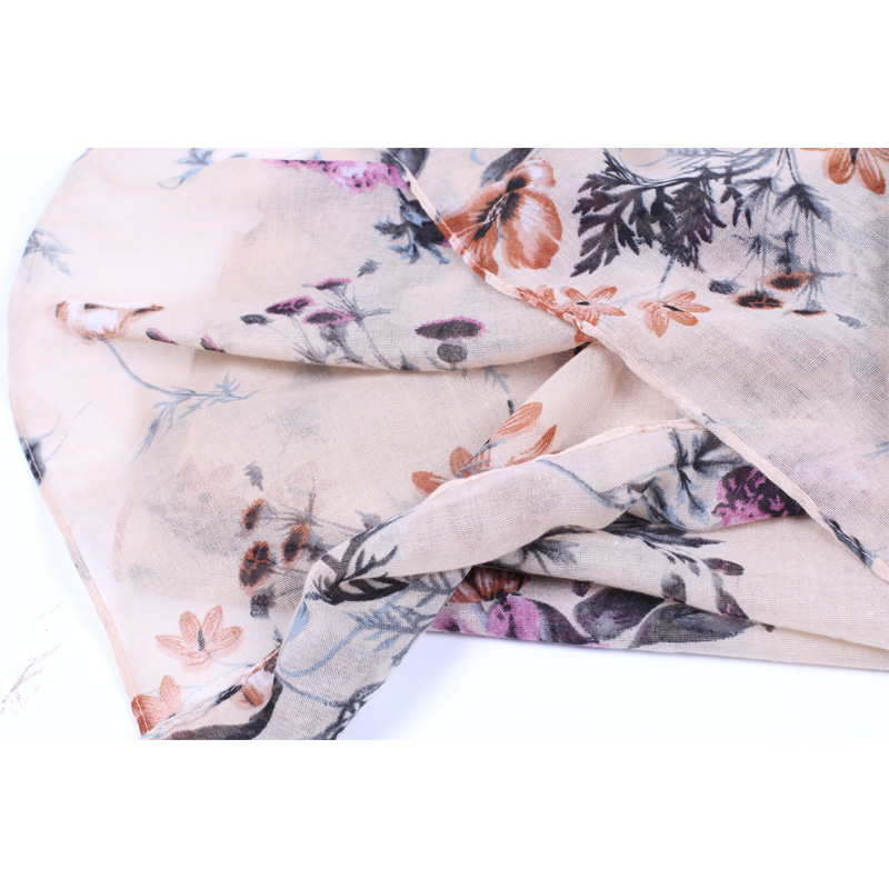Spring And Summer New Printed Scarf Fashion Long Shawl Sunscreen Beach Towel Female Application Scenario