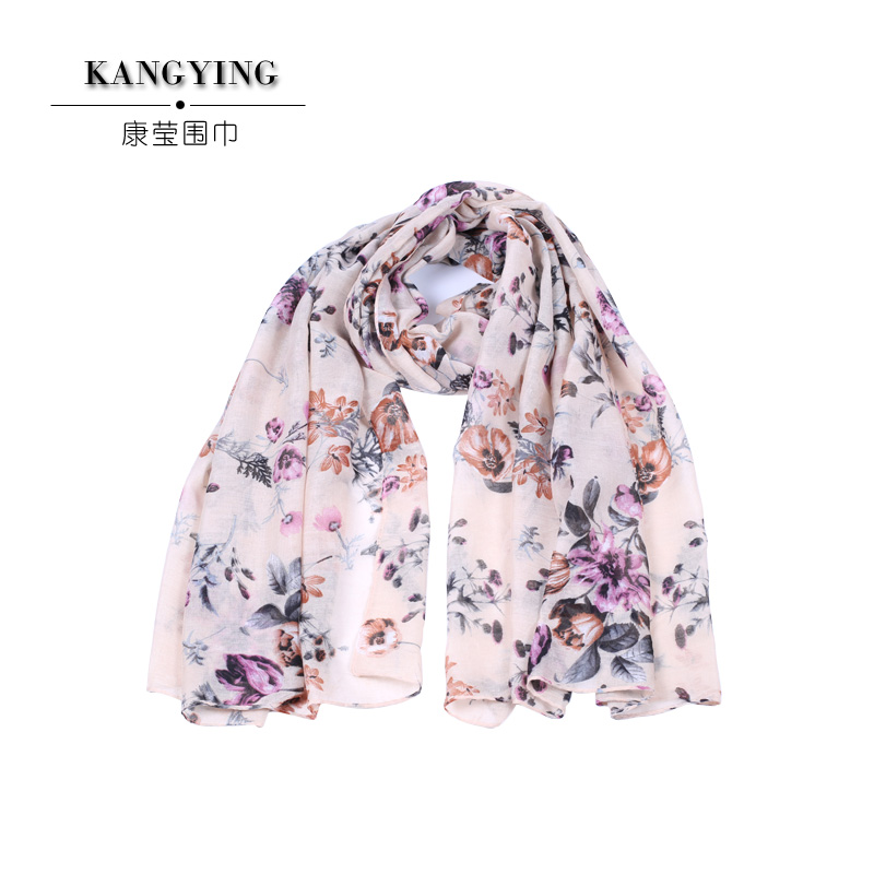 Spring And Summer New Printed Scarf Fashion Long Shawl Sunscreen Beach Towel Female