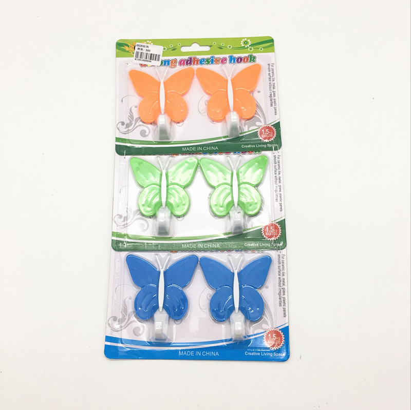 Plastic butterfly hook hook hook hook hook hook hook hook hook debris coat and hat hook