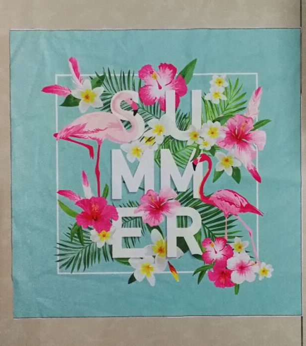 Customized flamingo print advertising LOGO, home sofa, car throw pillow, cushion, pillowcase details Picture