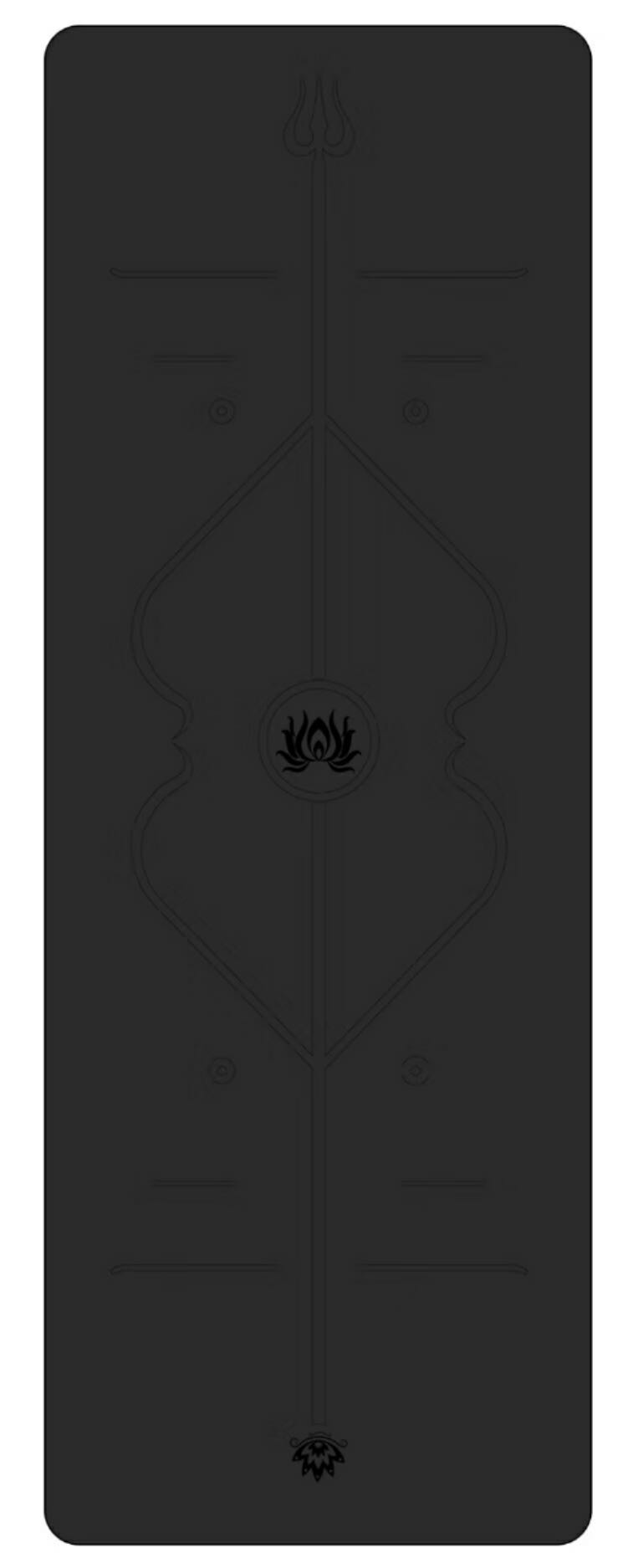 Thickened natural rubber yoga mat, anti-slip and sweat-absorbing yoga mat, 183*68*0.5 Specification image