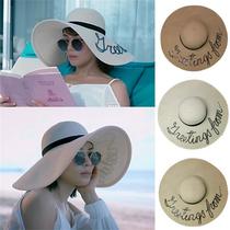 Song of Joy 2 Summer Women's Big brim traveling Beach hat Andy Beach sun hat