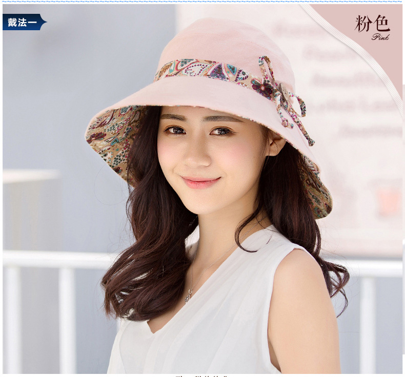 Summer women's sun hat Sun block hat Travel sun hat Children's summer Korean folding big rim beach hat everything thumbnail