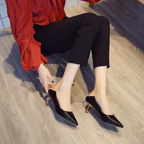 新款两用高跟鞋女鞋细节图