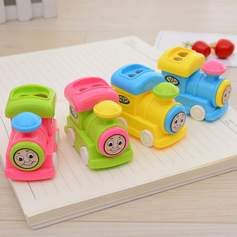 Student Puzzle assembly toy Cute Thomas Sharpener Multi-purpose pencil holder Pencil sharpener Student stationery