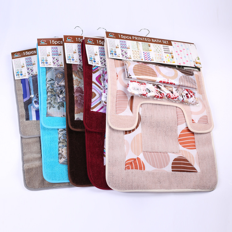 New bathroom mat bathroom non-slip absorbent multi-functional mat manufacturers direct sales full figure