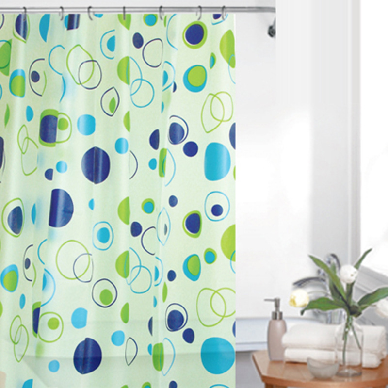 浴帘防水防霉加厚挂帘浴室隔断帘子免打孔门帘洗澡帘细节图