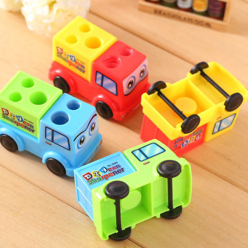 Creative Car pencil sharpener Pencil Sharpener Multi-function pencil winder Pencil sharpener Skewer Pencil sharpener Spinning student stationery details Picture
