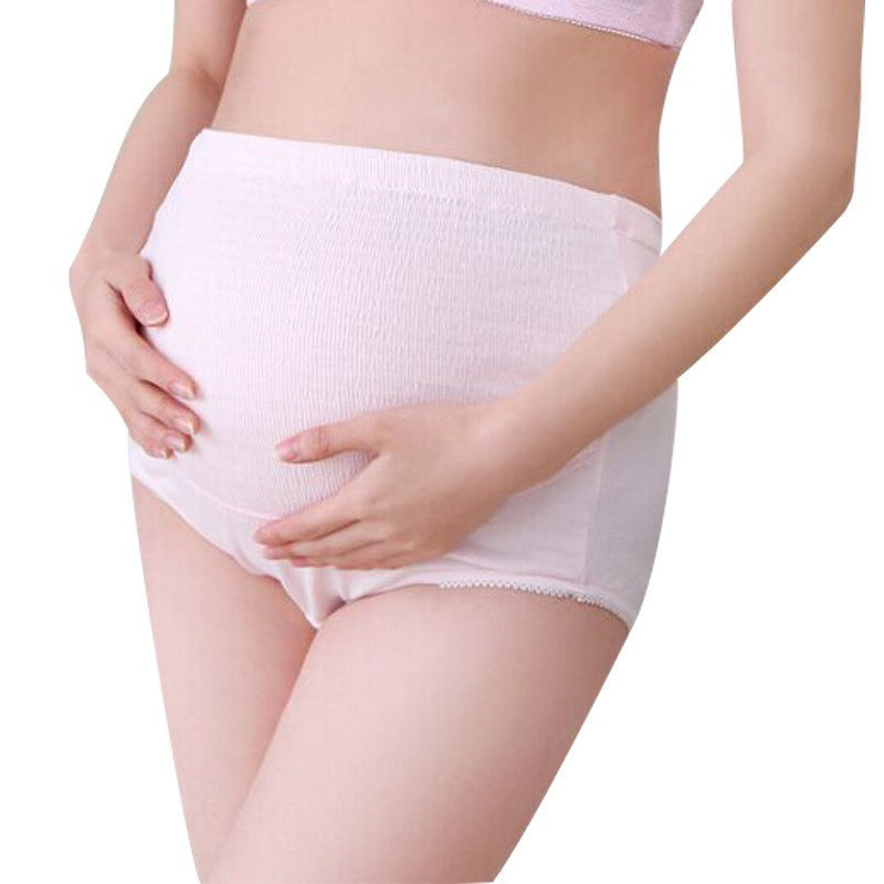 Fat cotton adjustable panty for pregnant women with large size and high waist