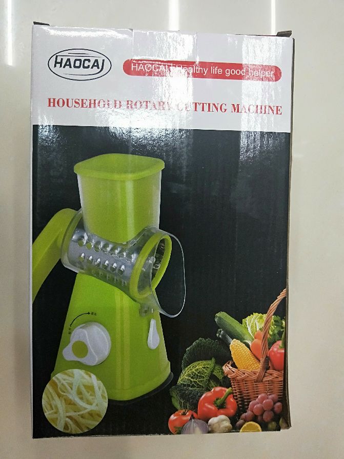 多功能滚筒切丝器切片器磨粉器刨丝器手摇旋转切菜器切片器