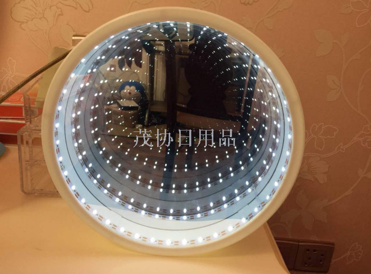 LED苹果圆形造型隧道灯 家装镜子装饰品 礼品小夜灯