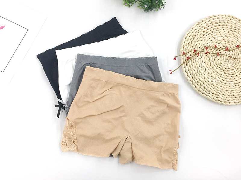 Summer seamless twist 2nd generation safety pants Ladies lace border guards bare leggings safety pants 7353