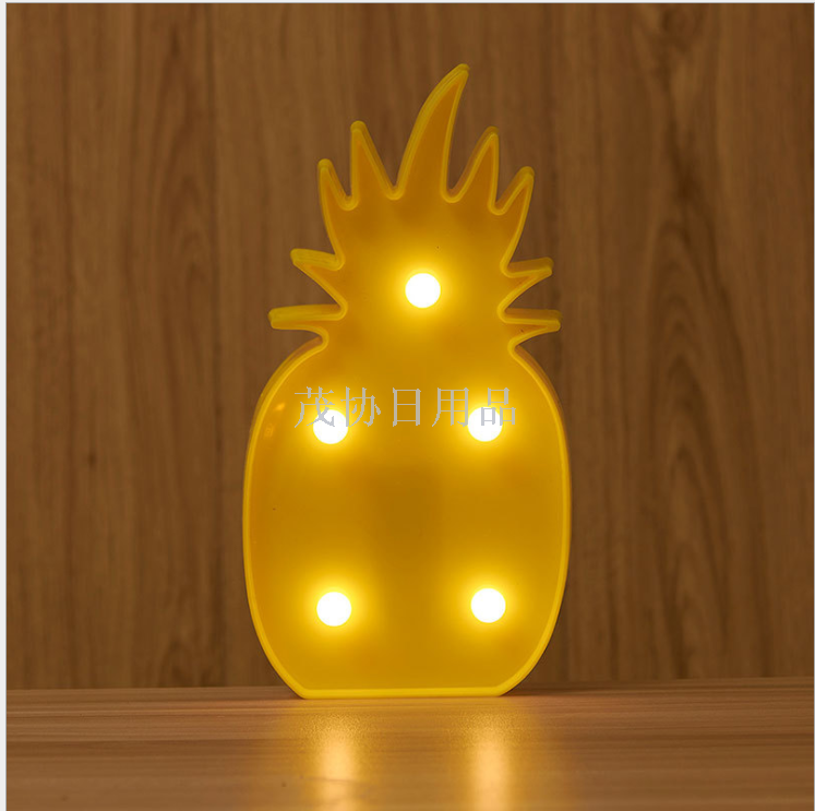 Hot-selling creative night lights, multi-letter LED symbol lights, letter lights, pineapple-shaped lights, for export only, for export only, for export only