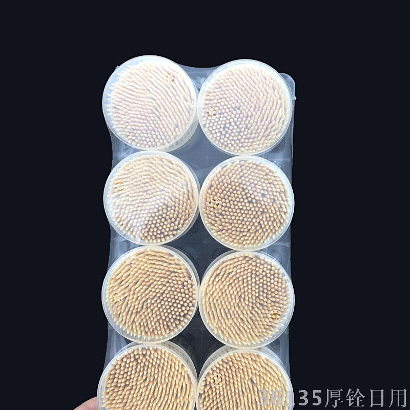 Medium And High Grade Bamboo Toothpick Wholesale Dollar Printing Environmental Protection Plastic Cans Application Scenario