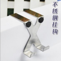 不锈钢门背式挂钩多功能两用衣物挂钩门后挂钩 2个装