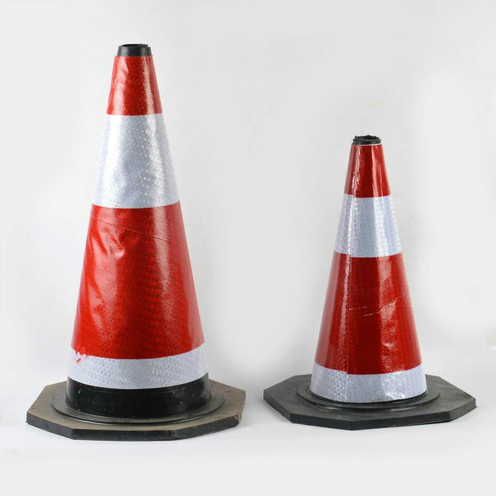 50cm,75cm,90cm,交通反光路锥，橡胶路锥，路障产品图