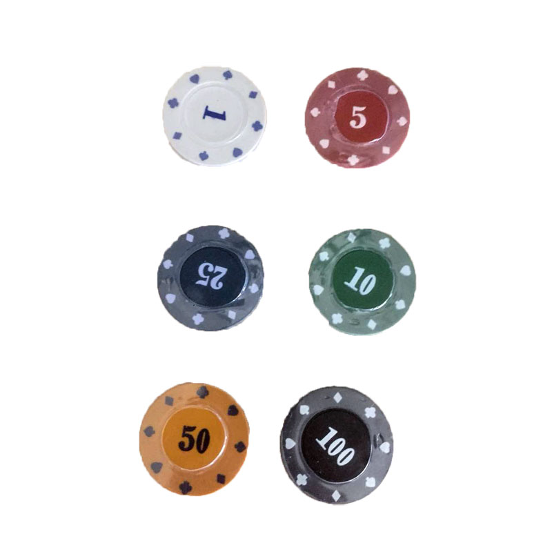 Chip plastic dice pattern 4 grams of blank chip plastic chip manufacturers direct sale