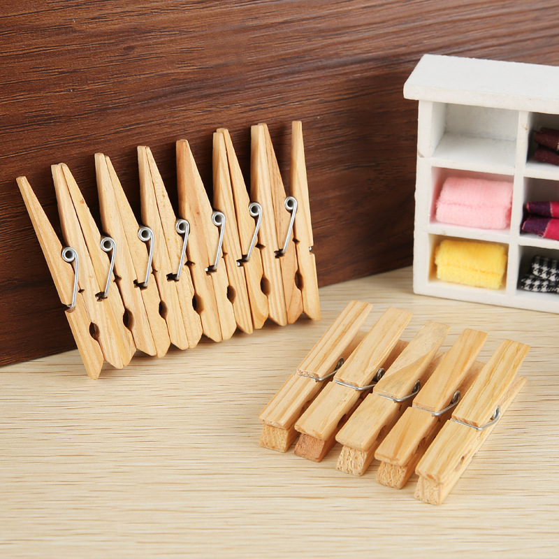 7.3*1.0cm松木小木夹 时尚家居 晾晒夹原色木质相片夹