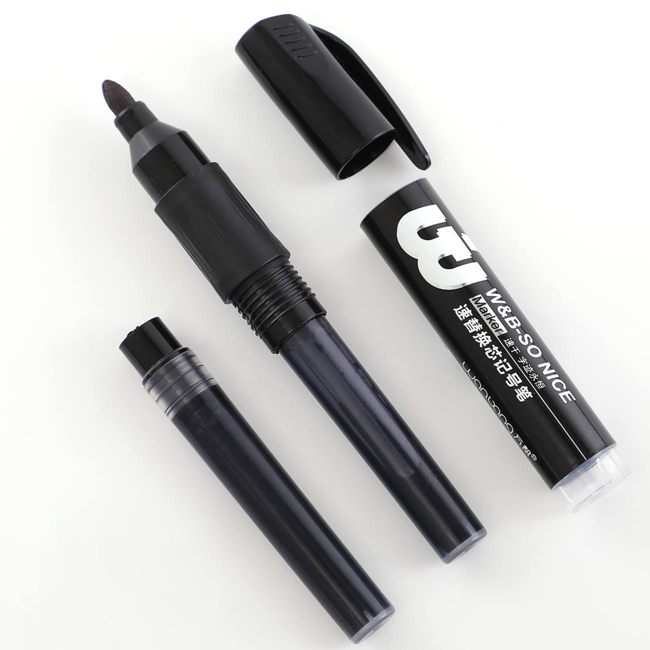 Wanbang oil-based Marker Pen/Replaceable refilled Liquid Storage Large Size Chinese Marker Pen King 9213 Card Holder details Picture