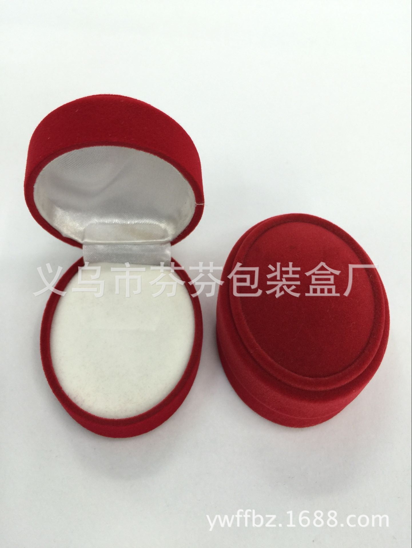厂家直销 现货供应 喷绒塑胶戒指盒 珠宝首饰盒 饰品包装盒礼品盒