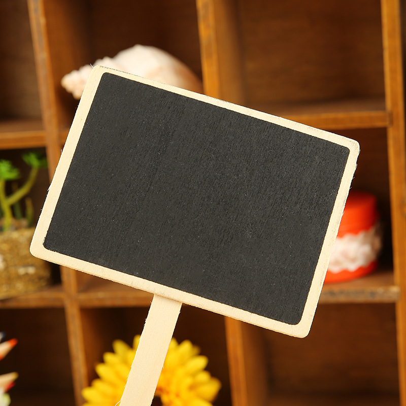 Large blackboard cuttings, handcrafted wooden handicrafts, garden price tags, plant labels, flowerpot cuttings tags details Picture