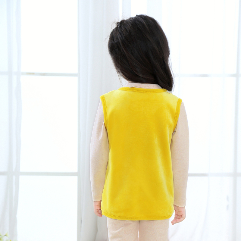 Child pretending to be a superhero with the Cat Fairy Tale Fleece Vest