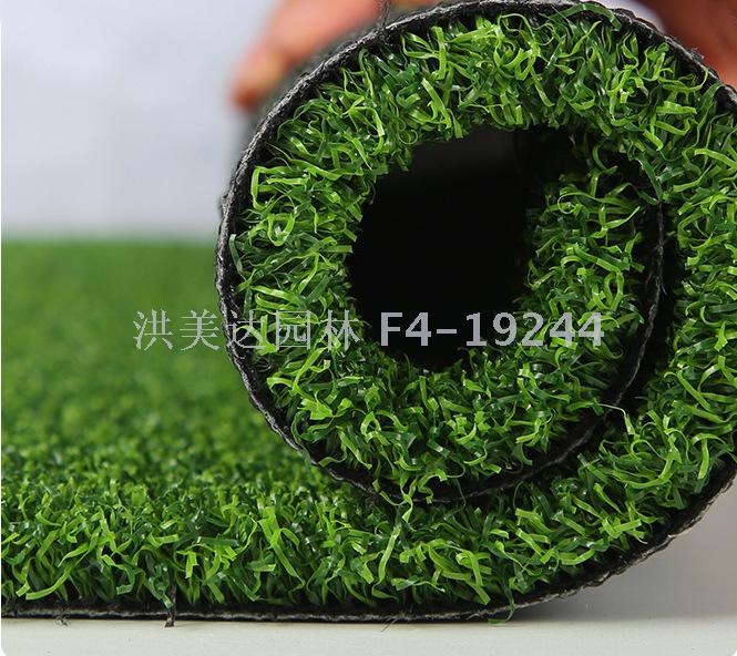 草坪厂家直销 16mm 双色门球草坪 曲丝草坪健身房老年活动草坪地产品图