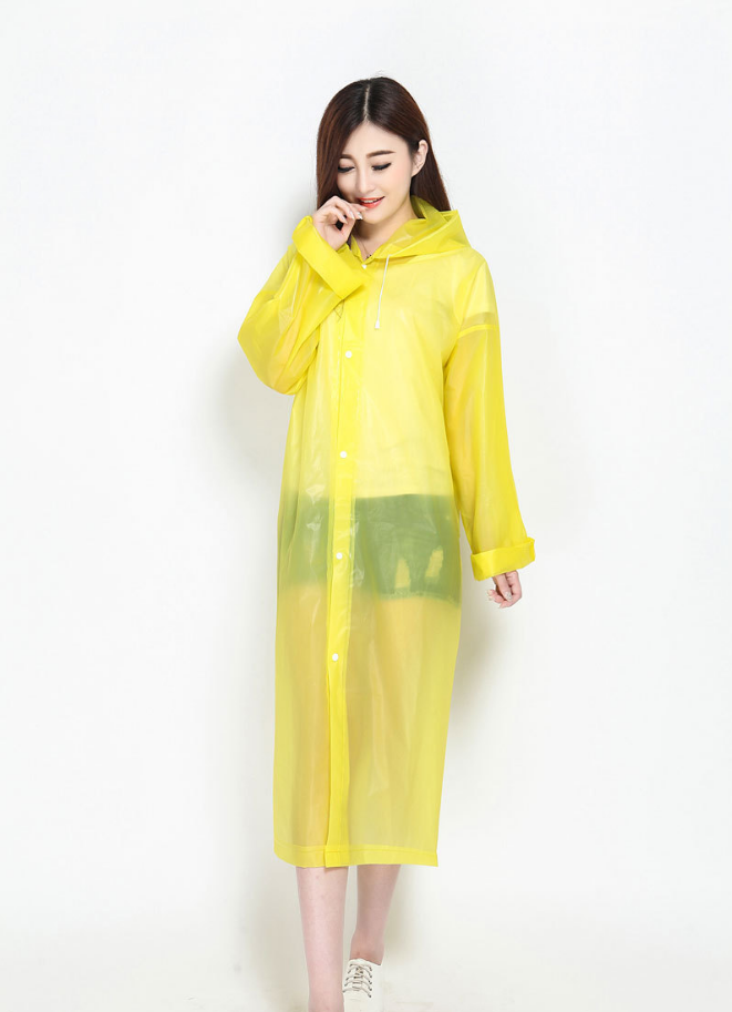 男女款EVA非一次性透明成人雨衣户外骑行电动车雨披斗篷细节图