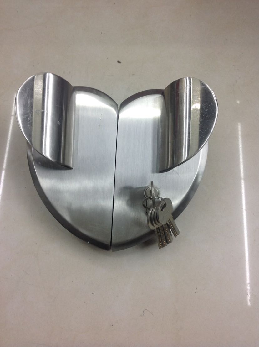 Glass door lock, stainless steel door lock, frameless glass door lock