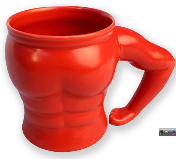 创意猛男肌肉男陶瓷马克杯 红色肌肉杯 Muscle Mug陶瓷杯