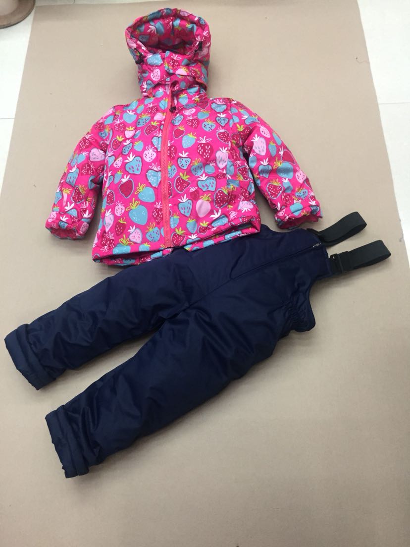 2018新款冬季背带宝宝保暖加厚棉服滑雪服外套童装