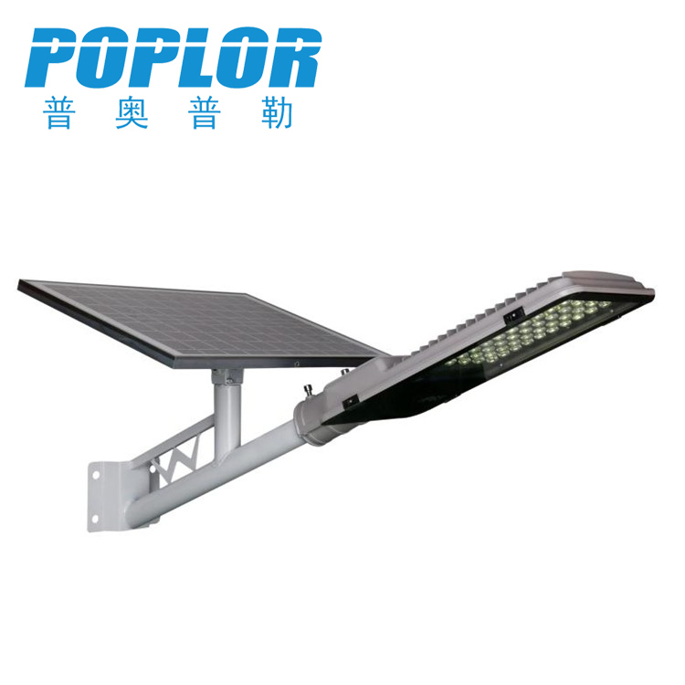 LED solar street light head 50W light control with remote control street light garden light waterproof small golden bean street light