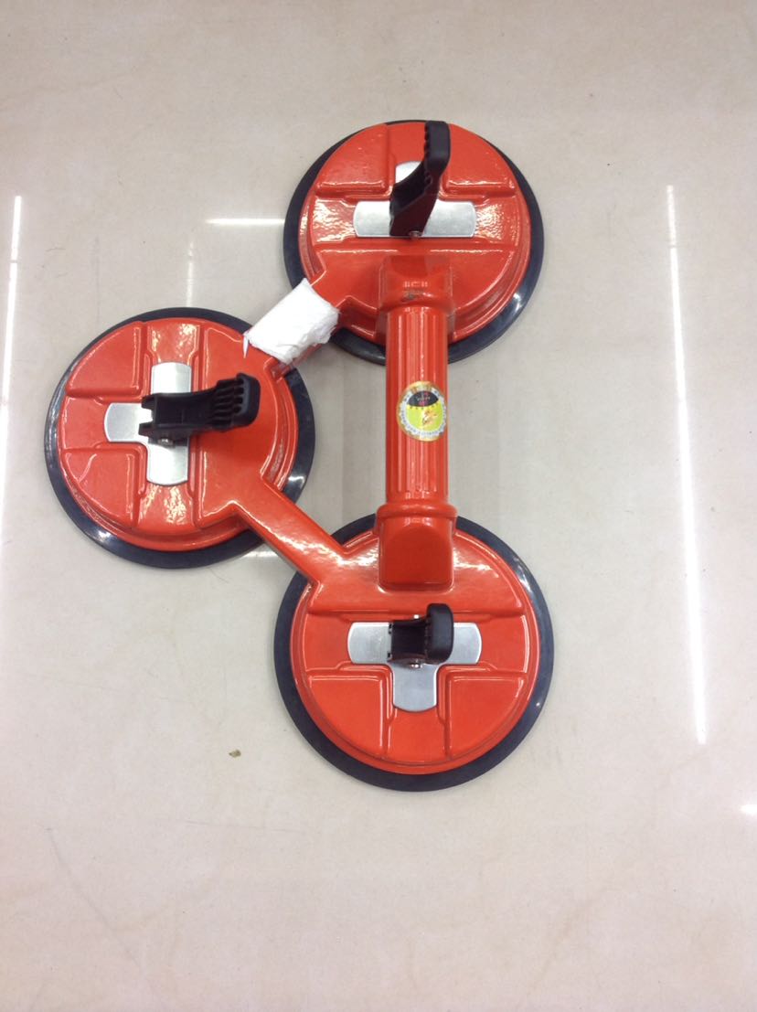 Three-claw glass aluminum alloy chuck ceramic tile chuck multi-function chuck thickening rubber glass handle