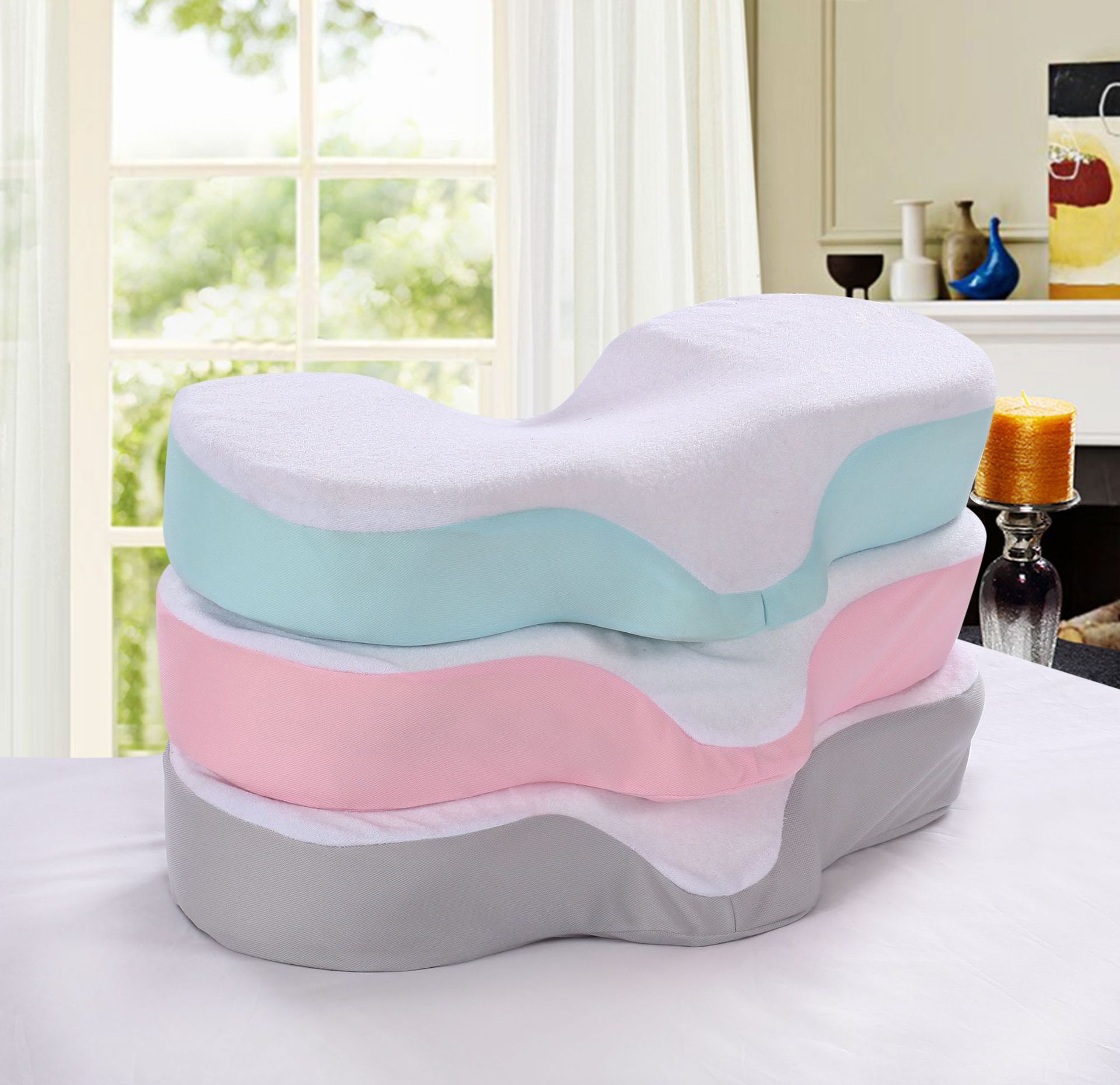 Memory pillow 3D neck pillow memory cotton stop snoring memory pillow Slow rebound Korean pillow sponge pillow