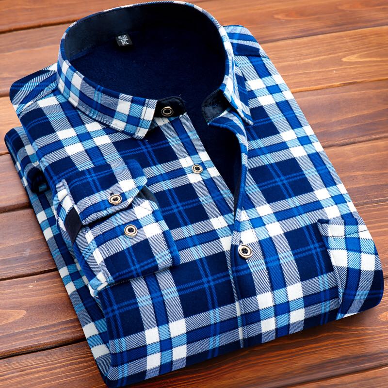 Men's warm and thick shirt for dad Application Scenario