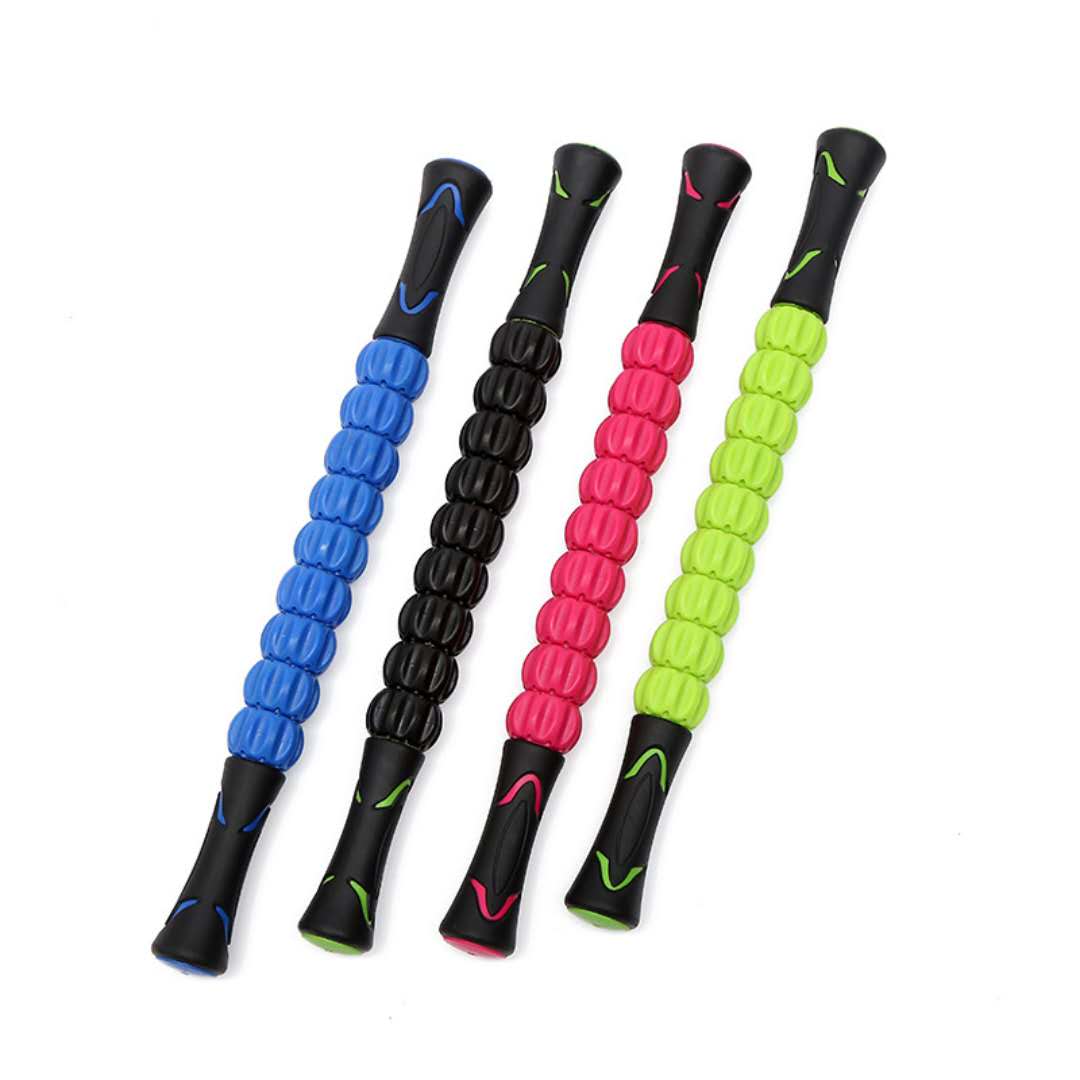 9齿圆轮按摩棒 瑜伽棒 肌肉按摩 滚轮 放松肌肉