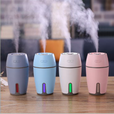 Moe C humidificador USB mini coche oficina escritorio humidificador rehidratador dazzle color noche luz
