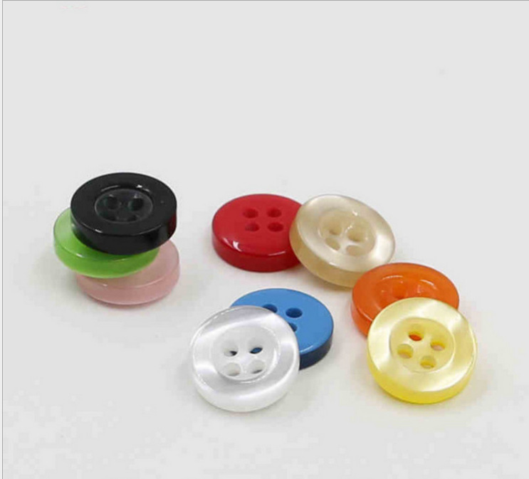 厂家直销DIY衬衫纽扣/袖扣 珠光宽边儿童纽扣11MM 白色现货供应