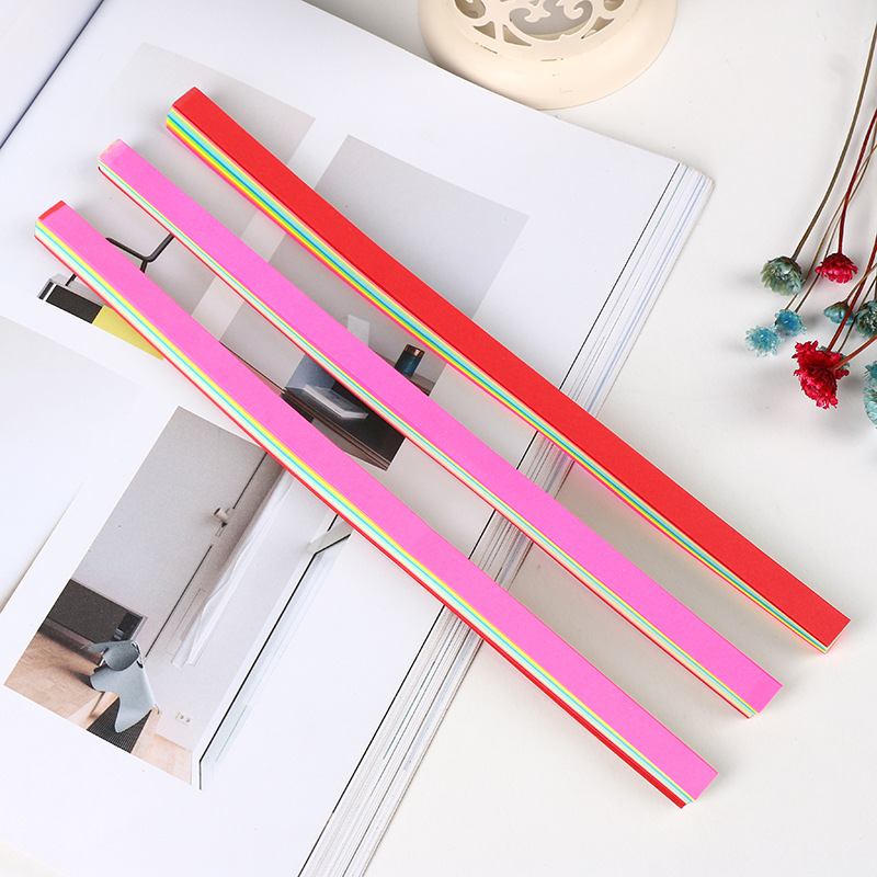 恋恋星辰厂家直销糖果色香味星条 许愿幸运星 星星折纸条 儿童diy产品图