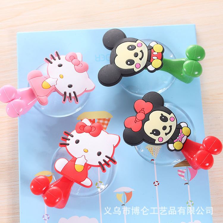 Creative Cute Cartoon Animal Family Powerful Suction Cup Toothpaste Toothbrush Holder Style Optional full figure