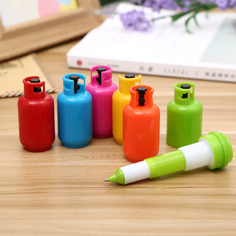South Korea's new students learn creative gas tank telescopic ballpoint pen office supplies can stand desk pen wholesale