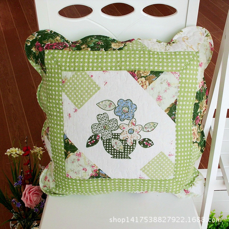 Custom Pillow Cotton Pillowcase Manufacturers Wholesale Foreign Trade Home Textile Fashion Small Floral Pillowcase Taobao Explosion Specification drawing