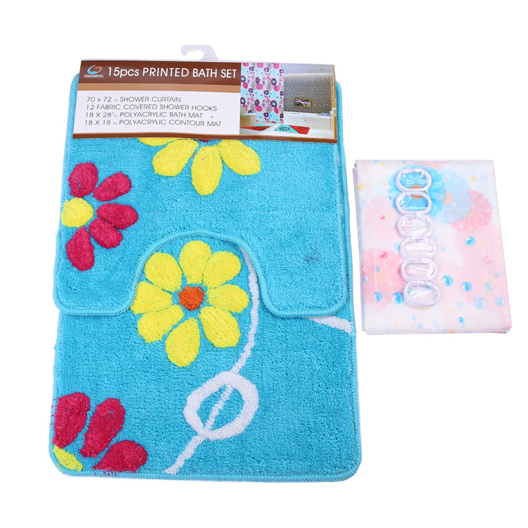 2017新款款浴室地垫 浴室防滑吸水多功能地垫 厂家直销