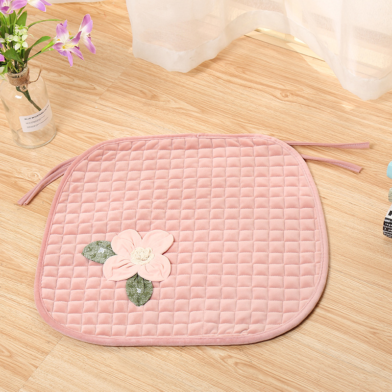 Taobao Sales 2018 Winter New Plush Chair Mat Non-Slip Warm Dining Chair Mat Pastoral Wind Chair Mat Wholesale Specification drawing