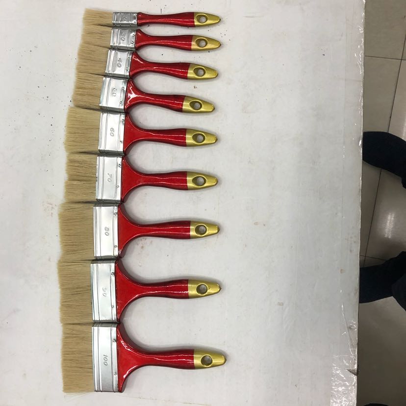 Red gold tail whitewash interior paint brush thumbnail