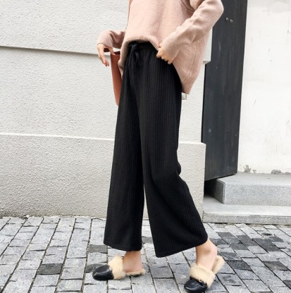 Nine points cotton sports leggings women wear thin Korean version of all matching striped tights