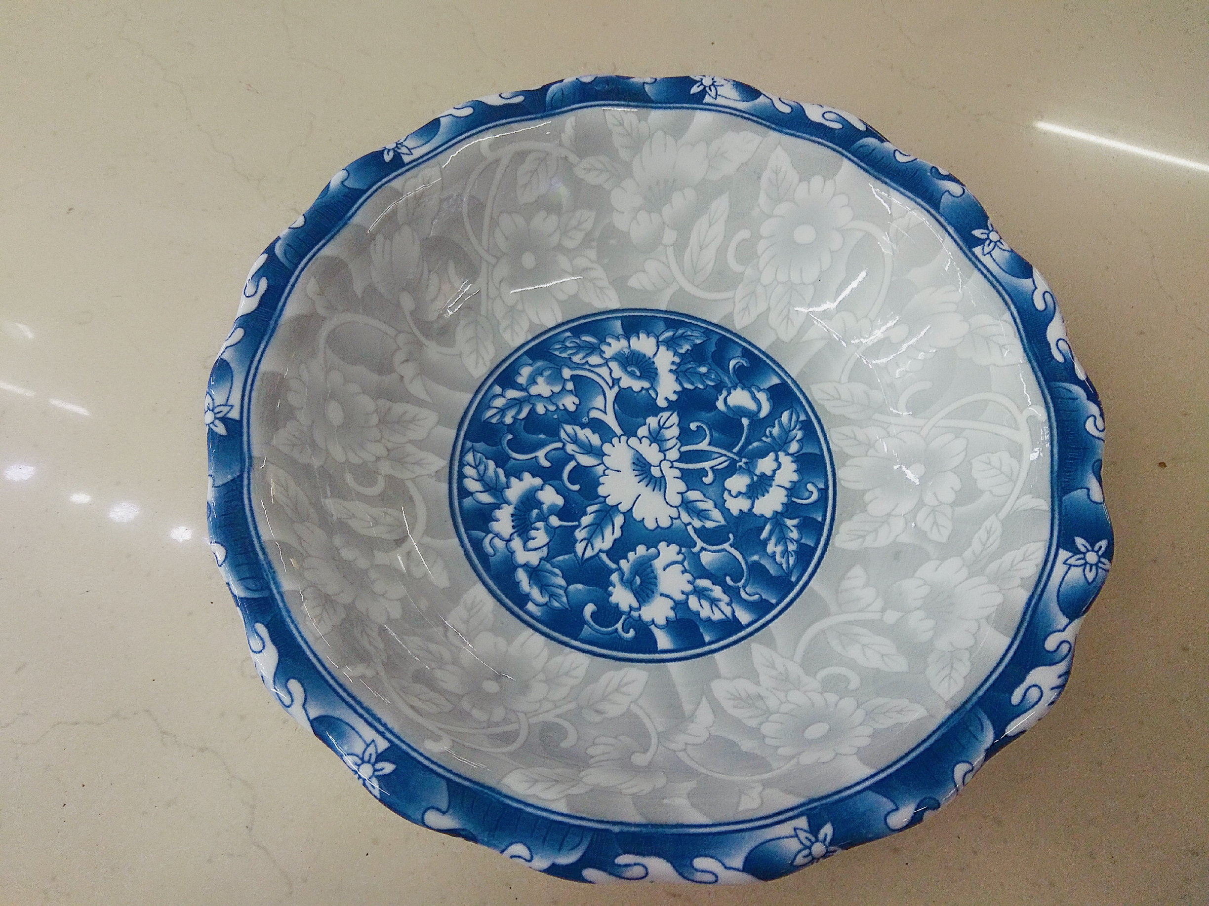 4.5-5-6-7-8-9 inch blue and white porcelain bowl, edge guard bowl, reverse mouth bowl, fish plate